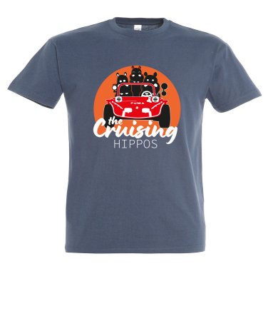 Shirt The Cruising Hippos Denim Blau
